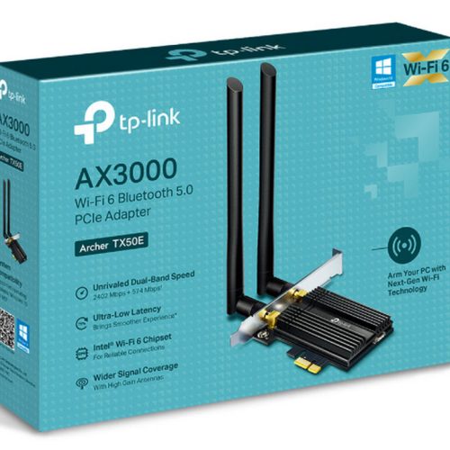 Card mạng TP-LINK Archer TX50E AX3000 (WiFi 6 | Bluetooth 5.0 | WPA3)