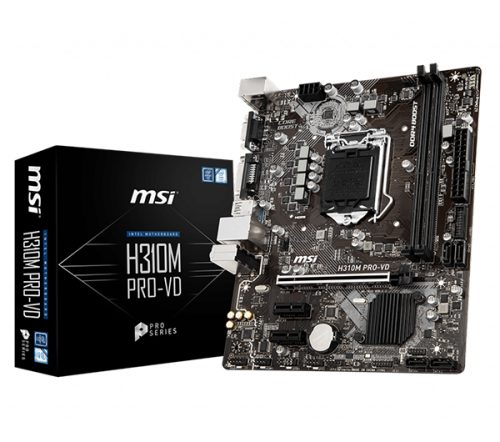 Mainboard MSI H310M PRO-VD (Intel LGA 1151-v2, M-ATX, 2 khe RAM DDR4)