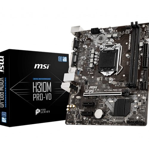 Mainboard MSI H310M PRO-VD (Intel LGA 1151-v2, M-ATX, 2 khe RAM DDR4)