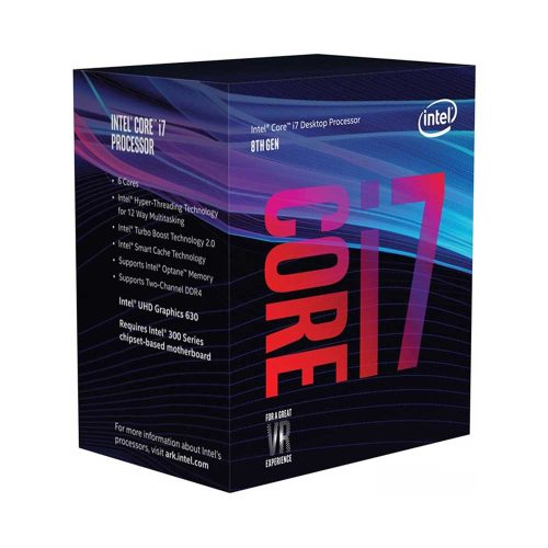 CPU Intel Core i7-8700 (3.2GHz turbo 4.6GHz, 6 nhân 12 luồng, 12MB Cache, 65W) - Socket Intel LGA 1151-v2