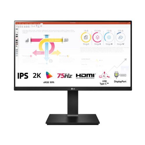 Màn Hình LG 24QP750-B (24inch | IPS | QHD | 75Hz | FreeSync)