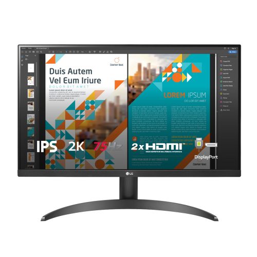 Màn hình LG 24QP500-B (24inch/QHD/IPS/75Hz/FreeSync)