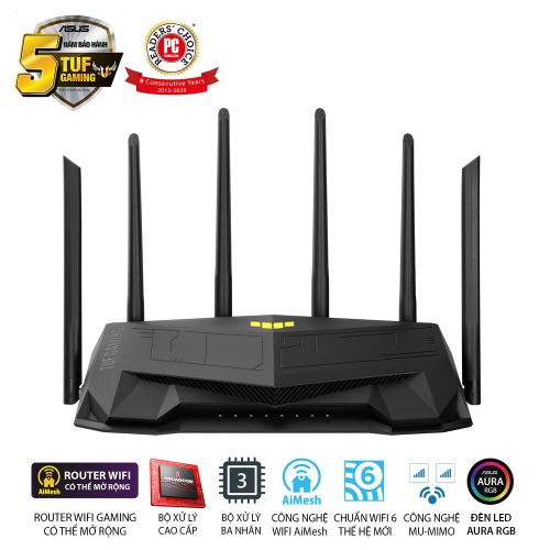 Bộ phát Wifi ASUS TUF GAMING AX5400 (Black)