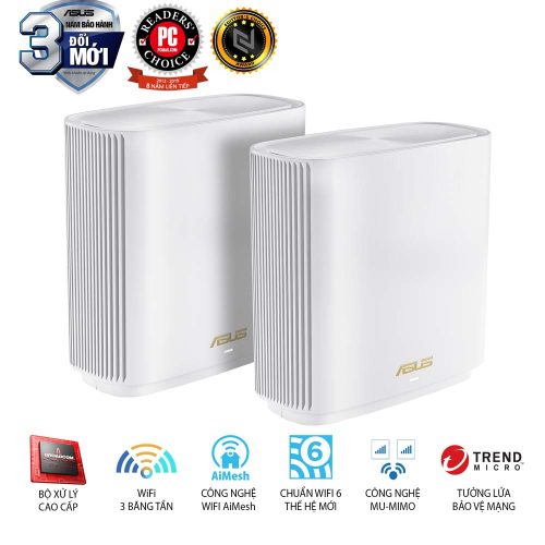 Bộ phát Wifi ASUS ZenWiFi XT8 AX White (2PK)