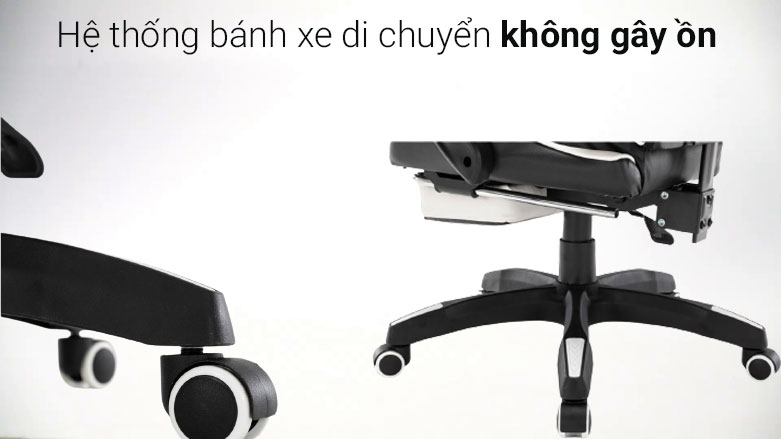 Khung chân và bánh xe thiết kế thông minh