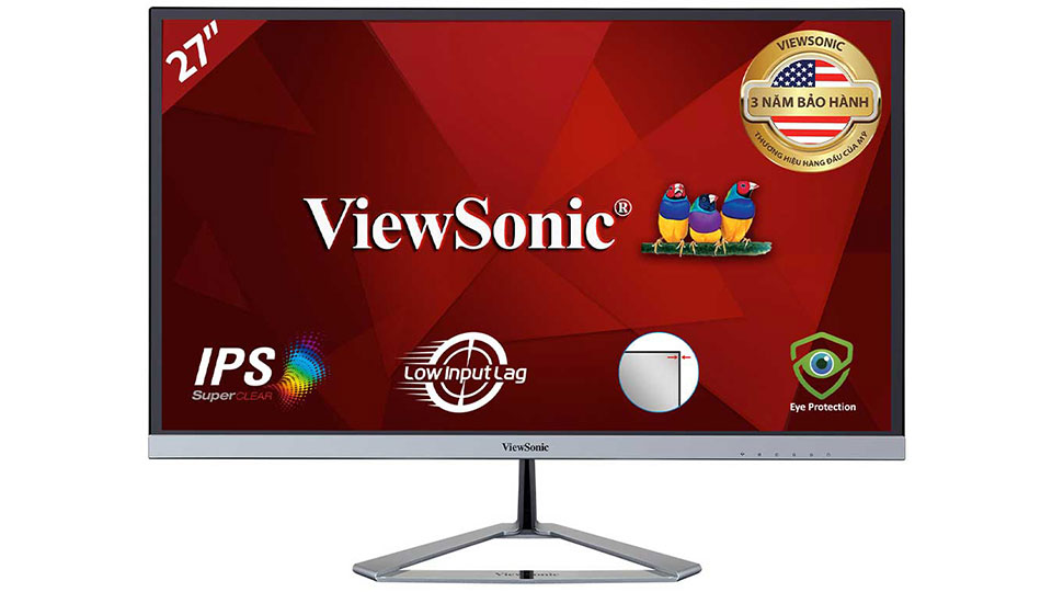 Màn hình ViewSonic VX2776SMHD 27inch thiết kế viền mỏng