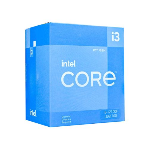 CPU Intel Core i3-12100F (3.3GHz turbo 4.3GHz | 4 nhân 8 luồng | 12MB Cache | LGA 1700)