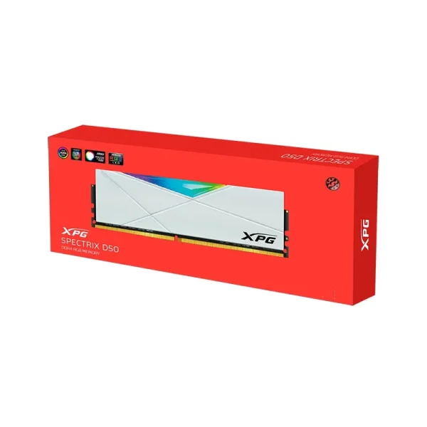 RAM DDR4 ADATA XPG D50 RGB 16GB 3200MHz – White * Chính Hãng