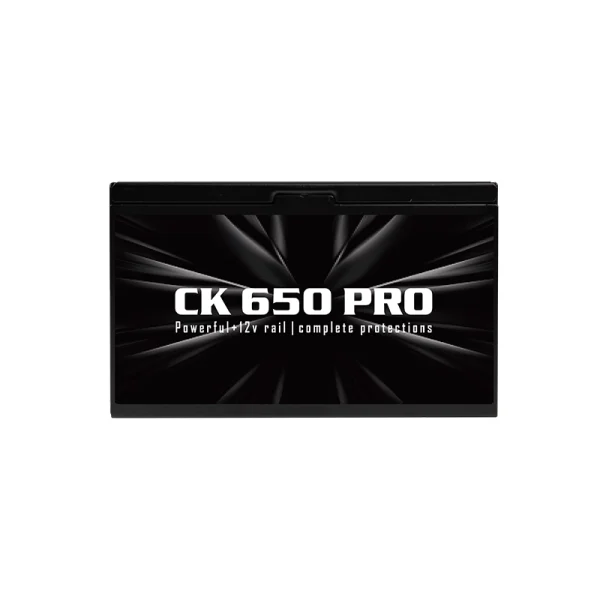 Nguồn AIGO CK650 PRO 650W, 80 Plus, Cáp dẹt – Đen