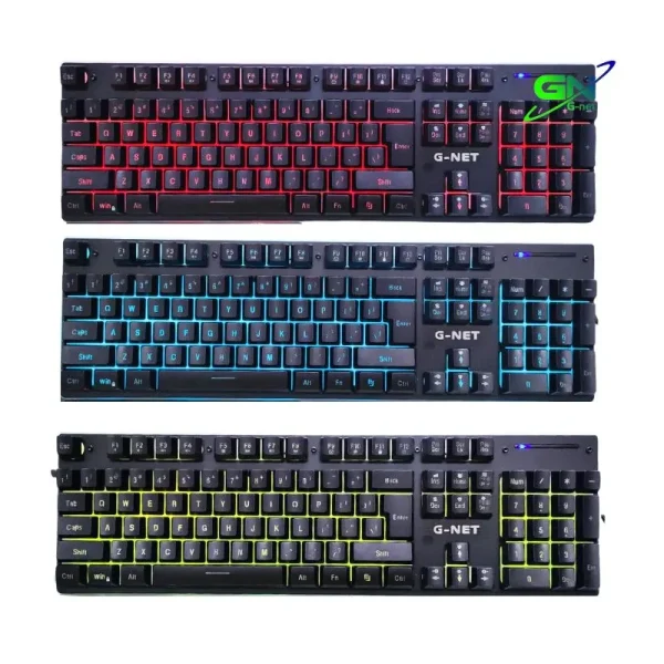 Bàn phím giả cơ Gnet GK300 chống nước LED RGB chính hãng