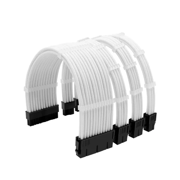 Bộ dây cáp nối dài nguồn Jungle Leopard 250mm – Trắng