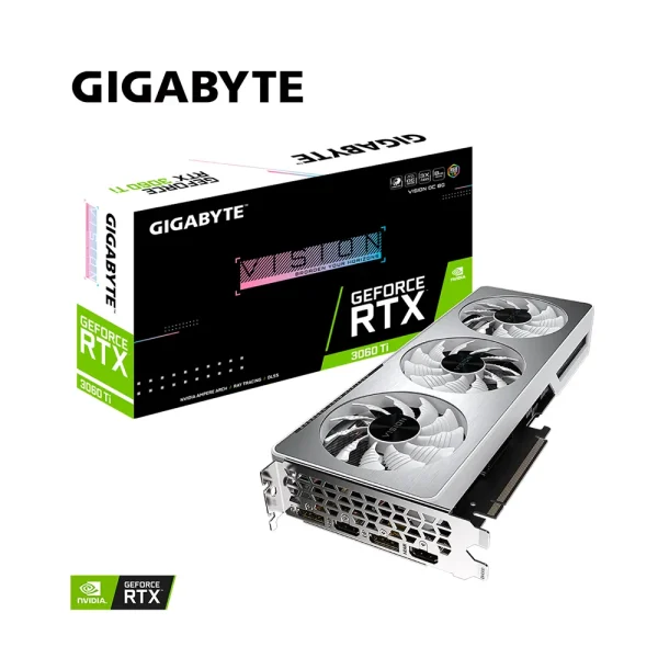 VGA GIGABYTE GeForce RTX 3060 Ti VISION OC 8G WHITE
