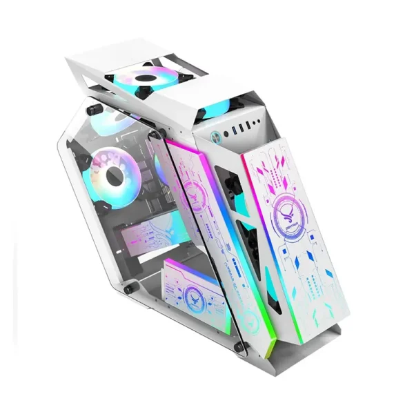 Vỏ Case Centaur CT201 White | mATX, Mid Tower, Trắng