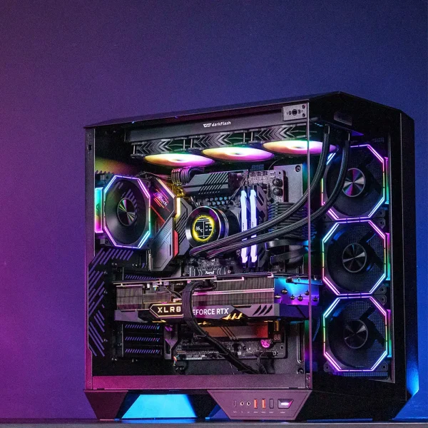 Vỏ Case DarkFlash DY470 ATX, USB 3.2 Type-C, màu đen