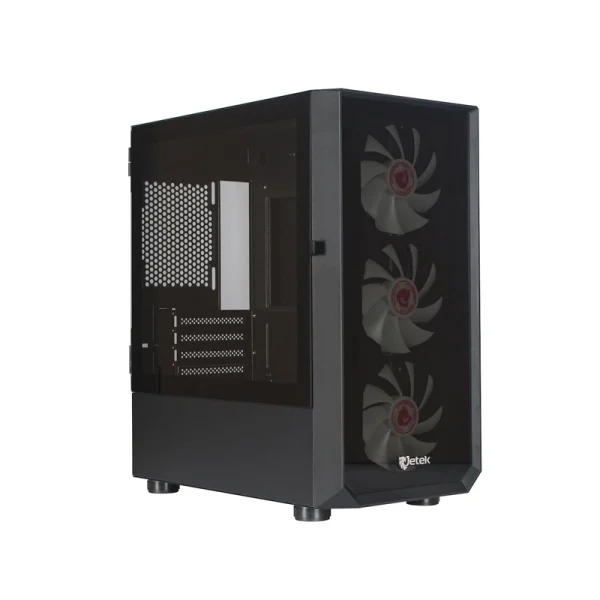 Vỏ Case Jetek Squid X3 Black | M-ATX, 3 Fan RGB