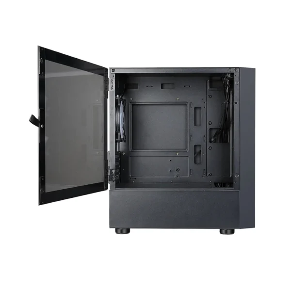 Vỏ Case Jetek Squid X3 Black | M-ATX, 3 Fan RGB