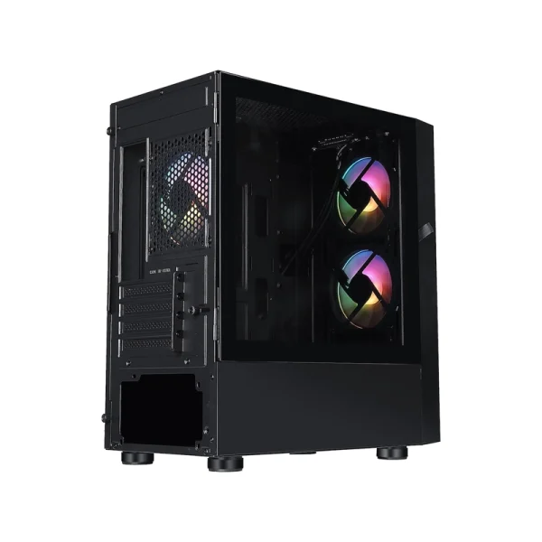 Vỏ Case Jetek Squid X3 Black | M-ATX, 3 Fan RGB