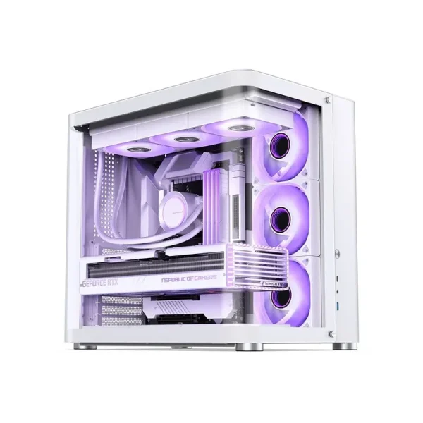 Vỏ Case JONSBO TK-2 White (ATX/Mid Tower/Kính Cong)