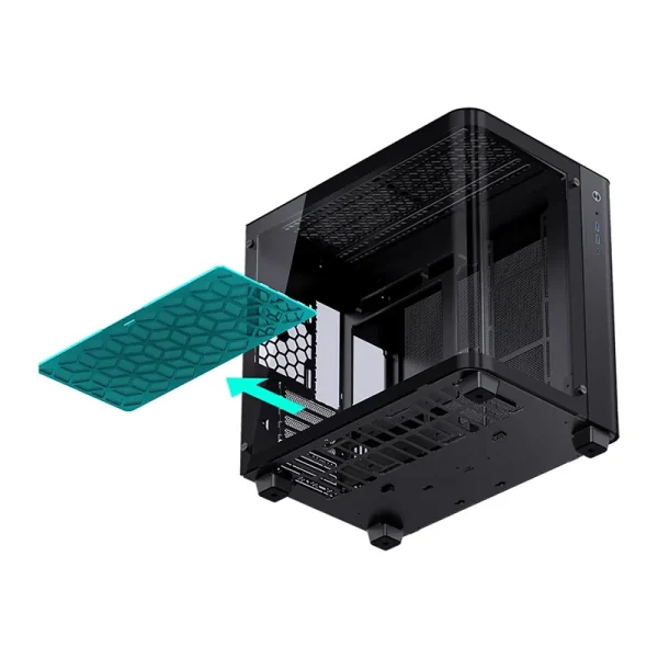 Vỏ Case JONSBO TK-3 BLACK (ATX/Mid Tower/Kính Cong Vô Cực)