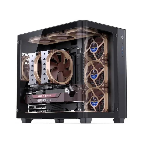 Vỏ Case JONSBO TK-3 BLACK (ATX/Mid Tower/Kính Cong Vô Cực)