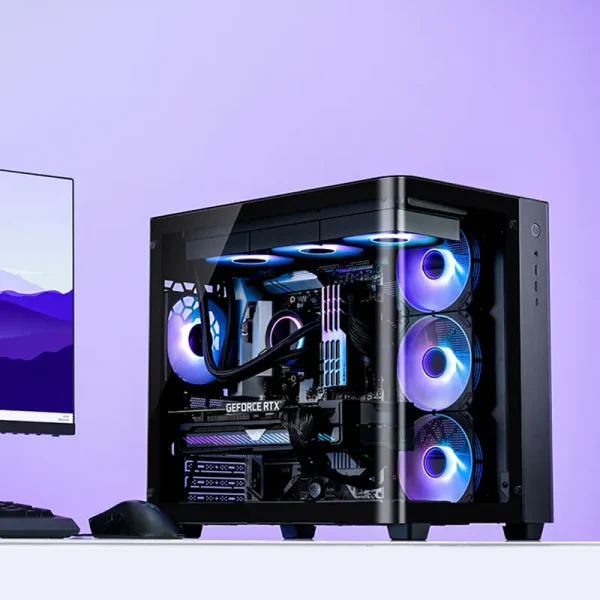 Vỏ Case JONSBO TK-3 BLACK (ATX/Mid Tower/Kính Cong Vô Cực)