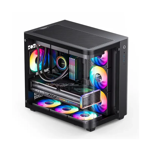 Vỏ Case JONSBO TK-3 BLACK (ATX/Mid Tower/Kính Cong Vô Cực)