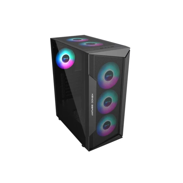 Vỏ case KENOO ESPORT AF310 3F | ATX, 3 Fan RGB, Black