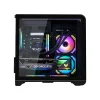 Vỏ Case MIK BARBATOS M Black, (mATX/Kính 3 mặt/Có LCD)
