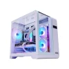 Vỏ Case MIK BARBATOS M White (mATX/Kính 3 mặt/Có LCD)