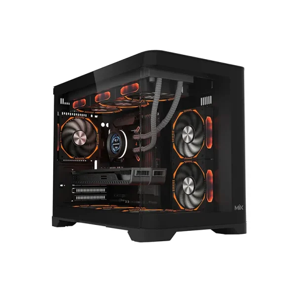 Vỏ Case MIK FOCALORS M Black Kính Cong mATX