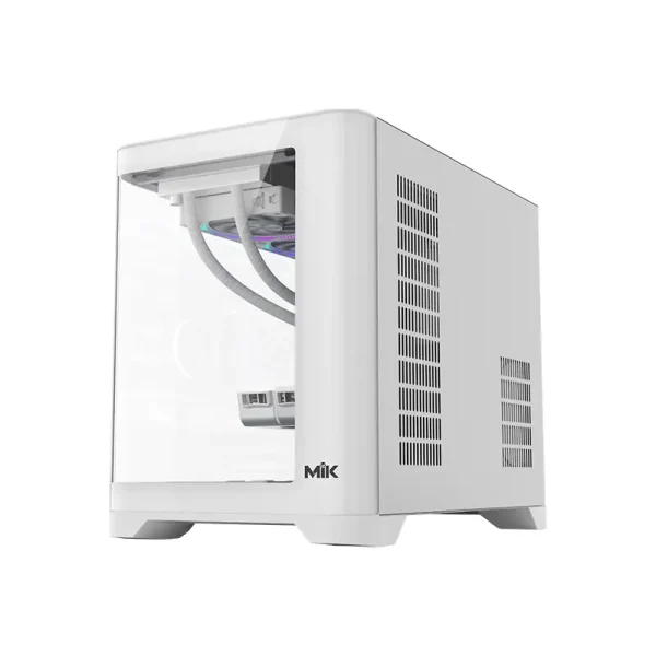 Vỏ Case MIK FOCALORS M White (M-ATX/Mid Tower/Kính cong)