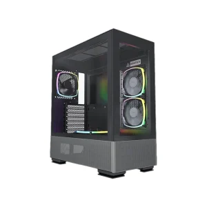 Vỏ Case MONTECH SKY TWO BLACK | ATX, 4 Fan Argb, Màu Đen