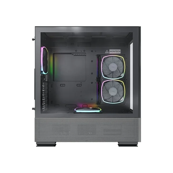 Vỏ Case MONTECH SKY TWO BLACK | ATX, 4 Fan Argb, Màu Đen