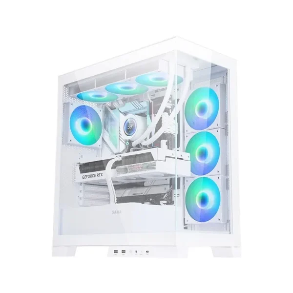 Vỏ Case SAMA 4503 White (ATX/Mid Tower/USB Type C)