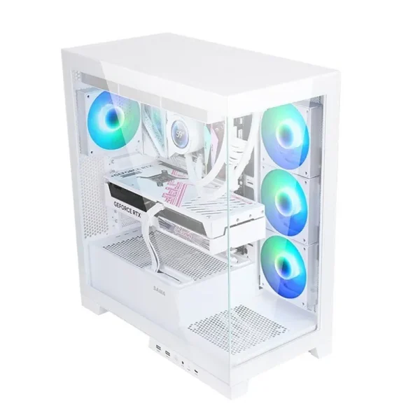 Vỏ Case SAMA 4503 White (ATX/Mid Tower/USB Type C)
