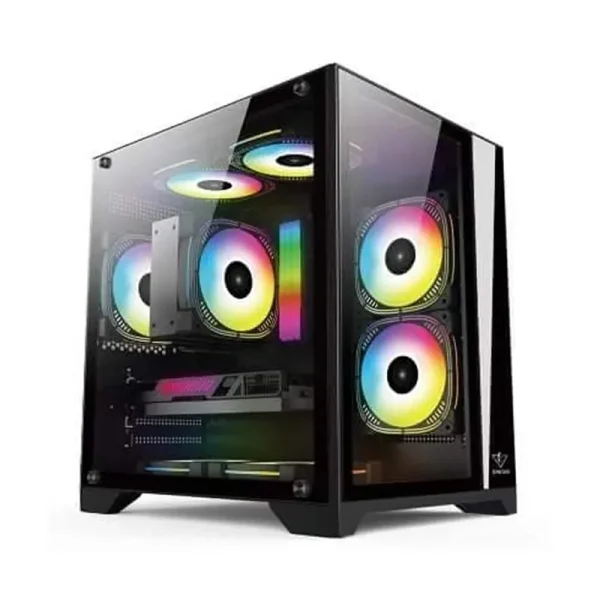 Vỏ case SPATAN P3000 Mini (mATX/Mid Tower/Black)