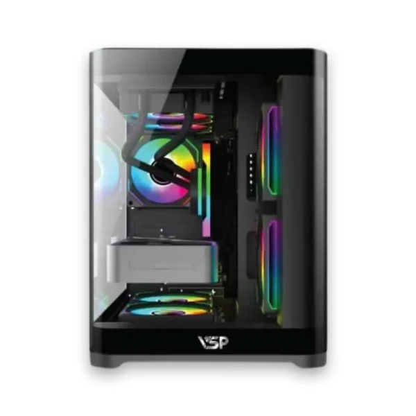 Vỏ Case VSP X7 Aquanaut Pro Gaming – Kính cong – Black