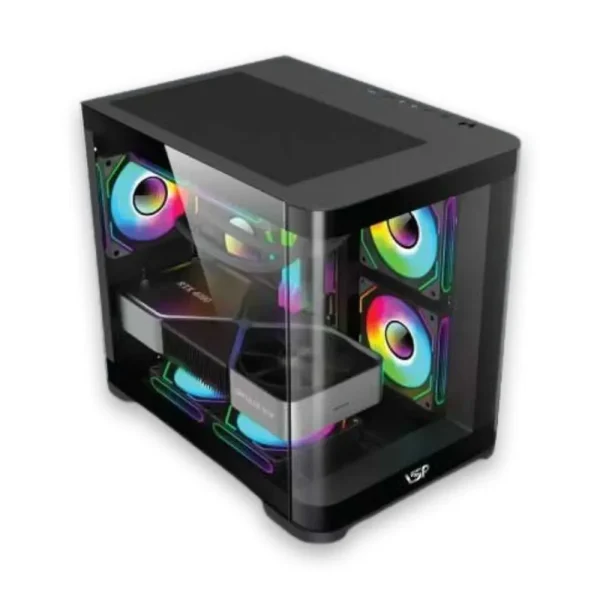 Vỏ Case VSP X7 Aquanaut Pro Gaming – Kính cong – Black