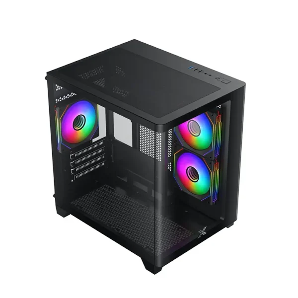 Vỏ Case Xigmatek Pano M Nano 3GF Black, M-ATX, 3Fan