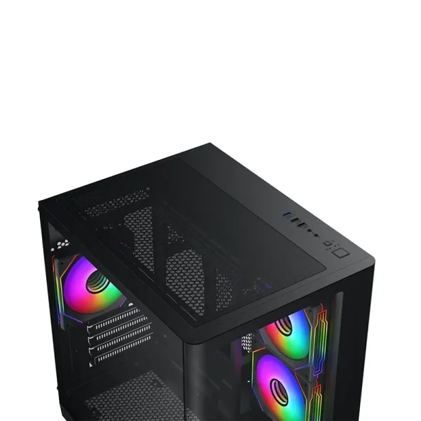 Vỏ Case Xigmatek Pano M Nano 3GF Black, M-ATX, 3Fan