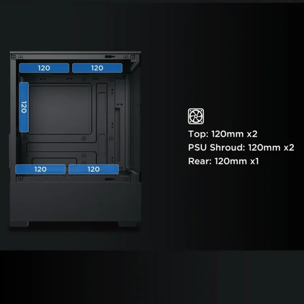 Case XIGMATEK VIEW 3GF (M-ATX – Mid Tower – 3 Fan)