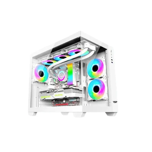 Vỏ Casse VSP Gaming Aquanaut X4 | ATX, Mid Tower, Trắng