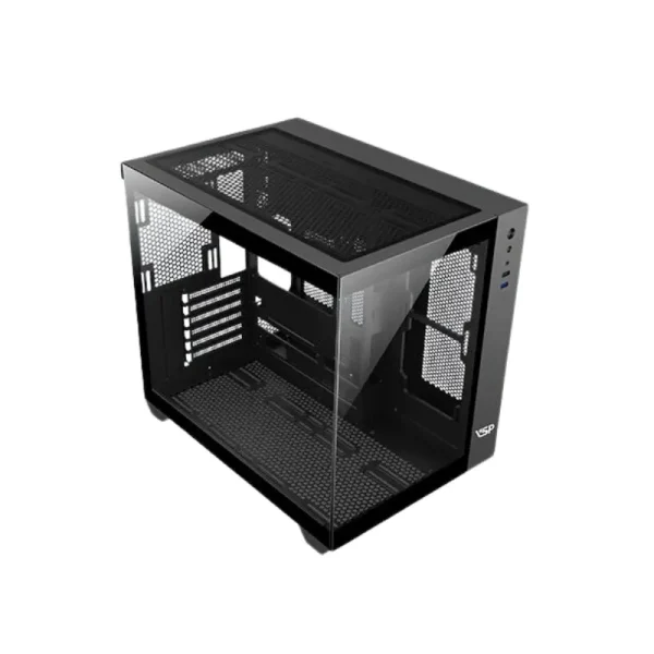 Vỏ Casse VSP Gaming Aquanaut X4 | ATX, Mid Tower, Đen