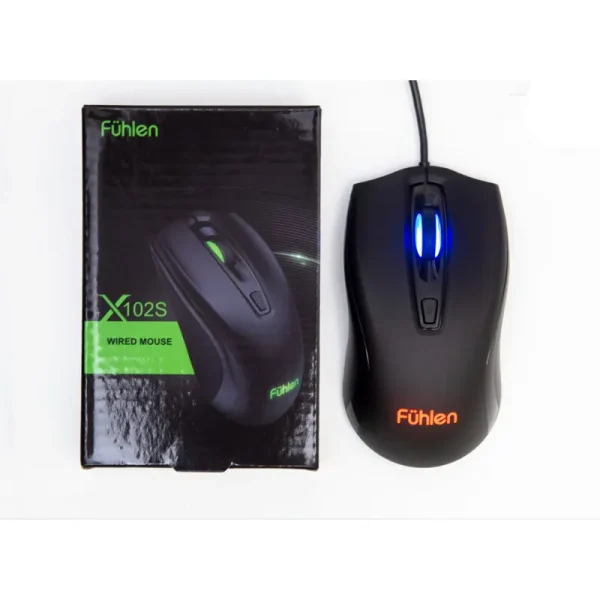 Chuột Fuhlen X102S Optical Black USB LED RGB