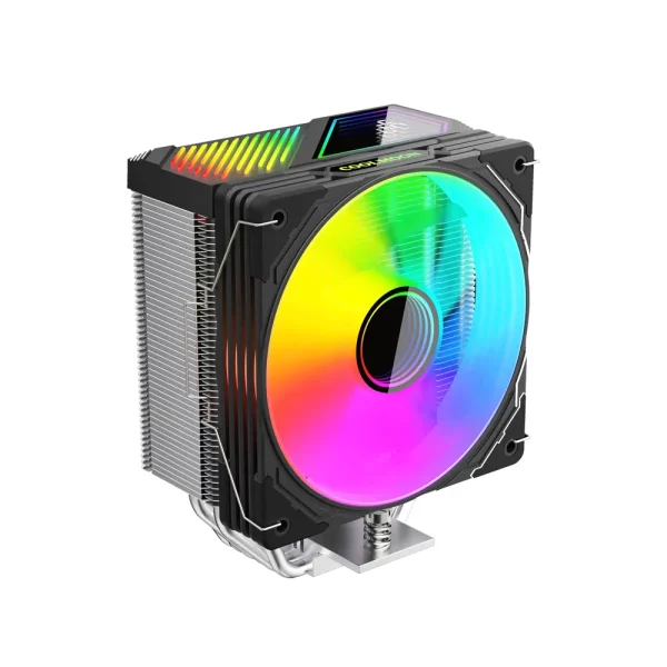 Coolmoon GT600 Black – Tản Nhiệt CPU 6 Ống Đồng, 120mm ARGB