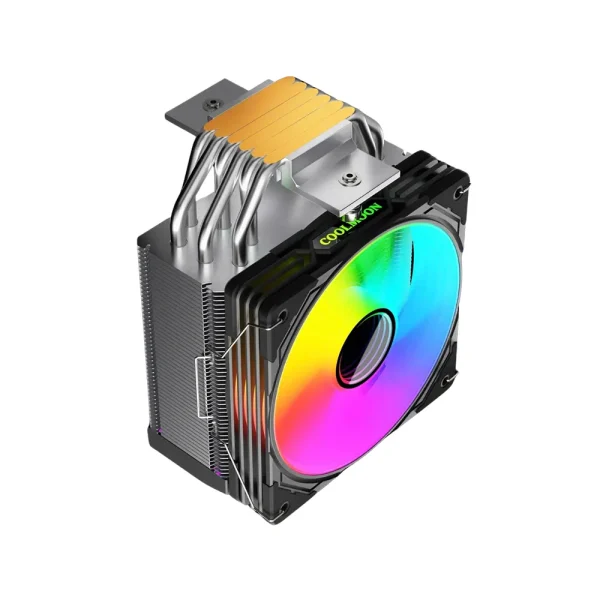 Coolmoon GT600 Black – Tản Nhiệt CPU 6 Ống Đồng, 120mm ARGB