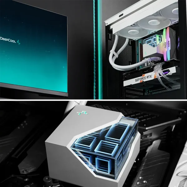 Tản Nhiệt Nước Deepcool LT720 WH – LED Vô Cực, Màu Trắng