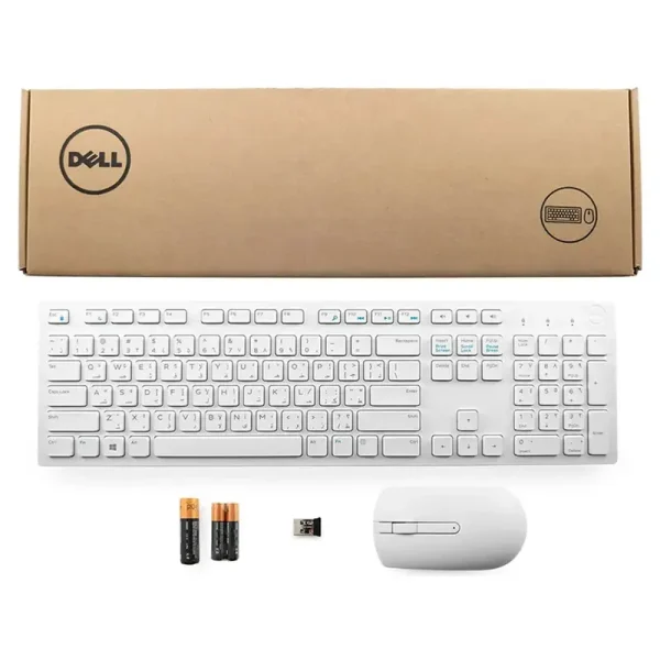 Bộ bàn phím chuột Dell không dây KM636 White (QWERTY)