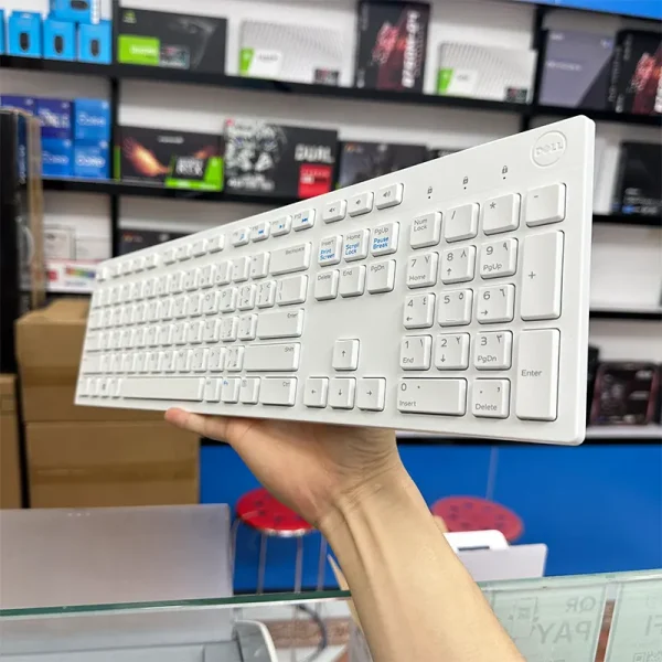 Bộ bàn phím chuột Dell không dây KM636 White (QWERTY)