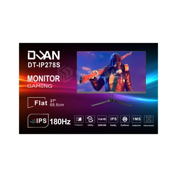 Màn hình DUAN DT-IP278S | 27 inch/FHD/IPS/180Hz/Phẳng/Đen